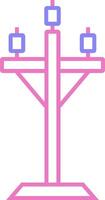 High Voltage Linear Two Colour Icon vector