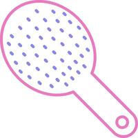 Hair Brush Linear Two Colour Icon vector