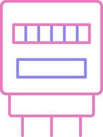 Electric Counter Linear Two Colour Icon vector