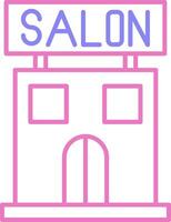 Salon Linear Two Colour Icon vector