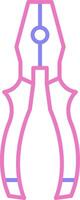 Pliers Linear Two Colour Icon vector