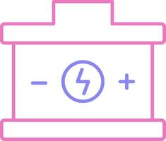 Battery Linear Two Colour Icon vector