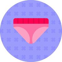 Underwear Flat Sticker Icon vector