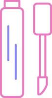 Lip Gloss Linear Two Colour Icon vector