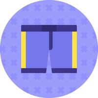 Underwear Flat Sticker Icon vector