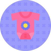 Newborn Flat Sticker Icon vector