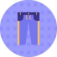 Jogger Flat Sticker Icon vector