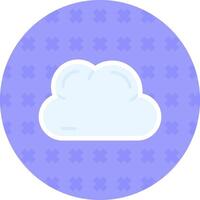 Cloud Flat Sticker Icon vector