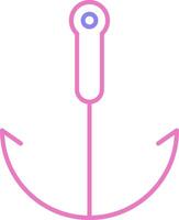 Grappling Hook Linear Two Colour Icon vector