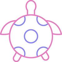 Tortoise Linear Two Colour Icon vector