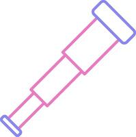 Spyglass Linear Two Colour Icon vector