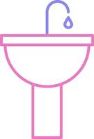 Sink Linear Two Colour Icon vector