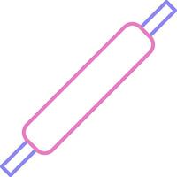Rolling Pins Linear Two Colour Icon vector