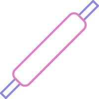 Rolling Pins Linear Two Colour Icon vector