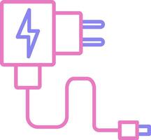 Charger Linear Two Colour Icon vector