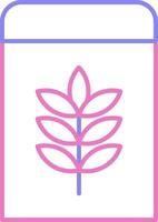 Flour Linear Two Colour Icon vector