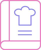 Cook Book Linear Two Colour Icon vector