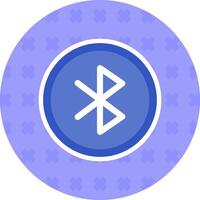 Bluetooth Flat Sticker Icon vector