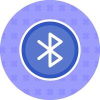 Bluetooth plano pegatina icono vector