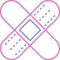 Bandage Linear Two Colour Icon vector