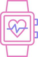 Smart Watch Linear Two Colour Icon vector