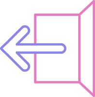 Logout Linear Two Colour Icon vector