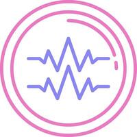 Sound Beats Linear Two Colour Icon vector