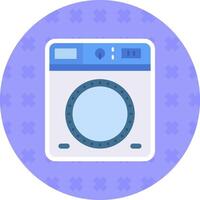 Laundry Flat Sticker Icon vector