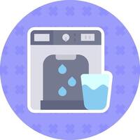 Dispenser Flat Sticker Icon vector