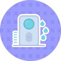 Humidifier Flat Sticker Icon vector