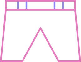 Shorts Linear Two Colour Icon vector