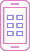 Phone Linear Two Colour Icon vector