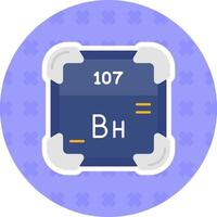 Bohrium Flat Sticker Icon vector