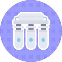 Water purifier Flat Sticker Icon vector