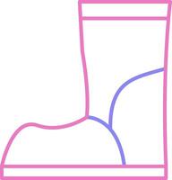 Boot Linear Two Colour Icon vector