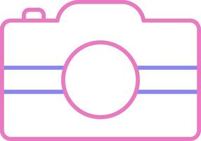 Hand Camera Linear Two Colour Icon vector