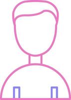 Person Linear Two Colour Icon vector