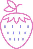 Strawberries Linear Two Colour Icon vector