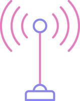 Antena Linear Two Colour Icon vector