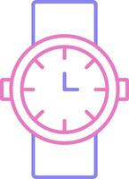 Watch Linear Two Colour Icon vector