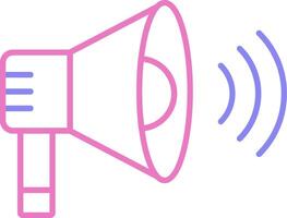 Loud Speaker Linear Two Colour Icon vector