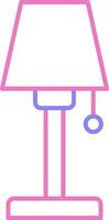 Lamp Linear Two Colour Icon vector