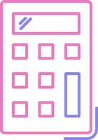 Calculator Linear Two Colour Icon vector