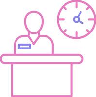 Break Linear Two Colour Icon vector
