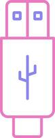 Usb Linear Two Colour Icon vector