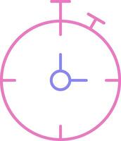 Chronometer Linear Two Colour Icon vector