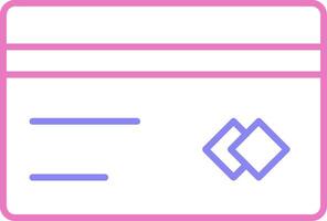 Card Linear Two Colour Icon vector