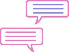 Conversation Linear Two Colour Icon vector