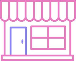 Grocery Store Linear Two Colour Icon vector