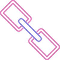 Link Linear Two Colour Icon vector